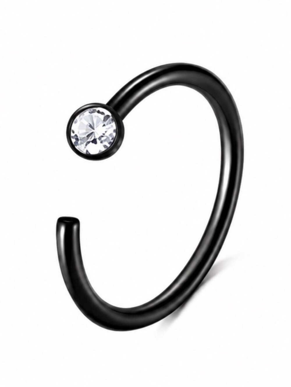 Black Nose Ring Hoop
